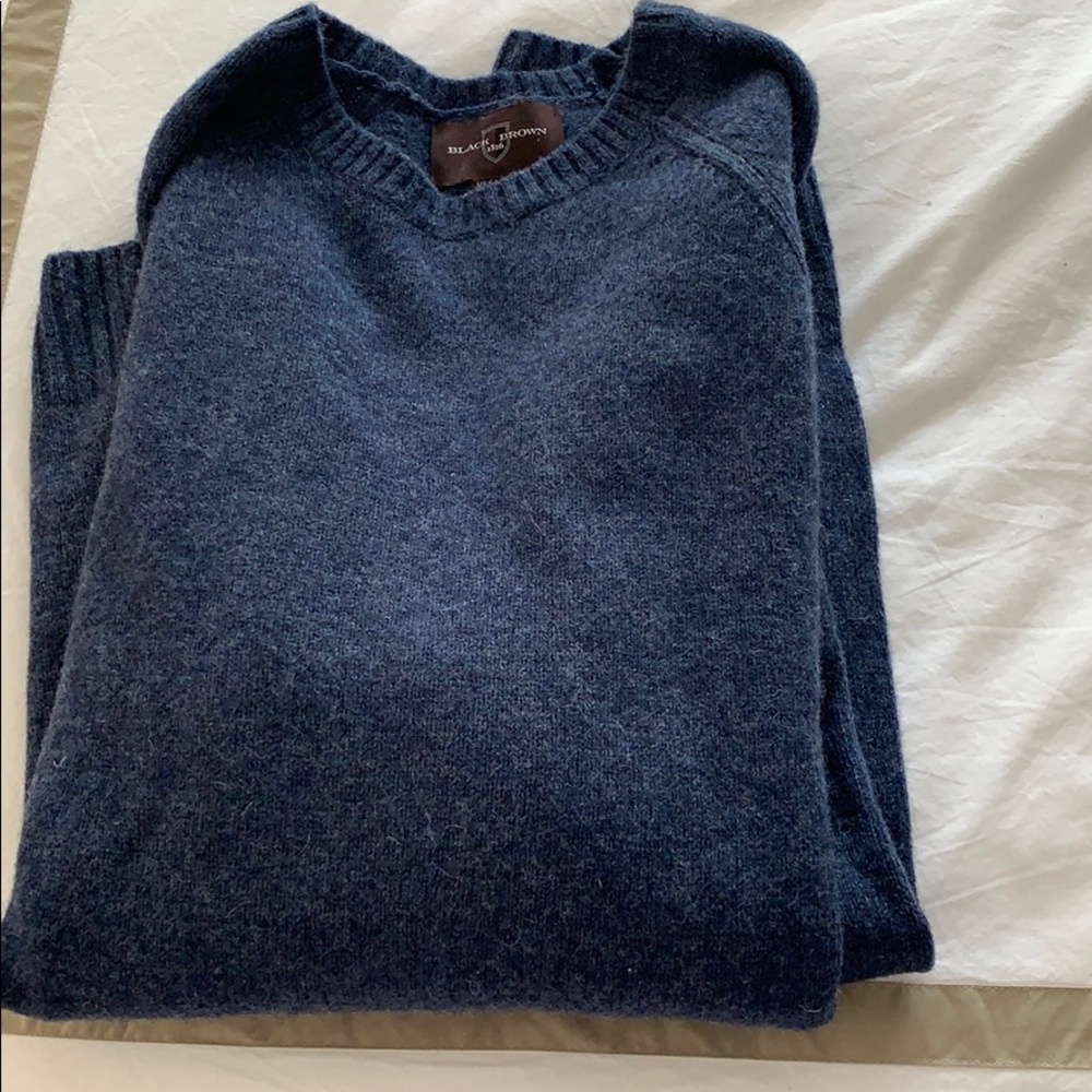 Black and brown wool sweater